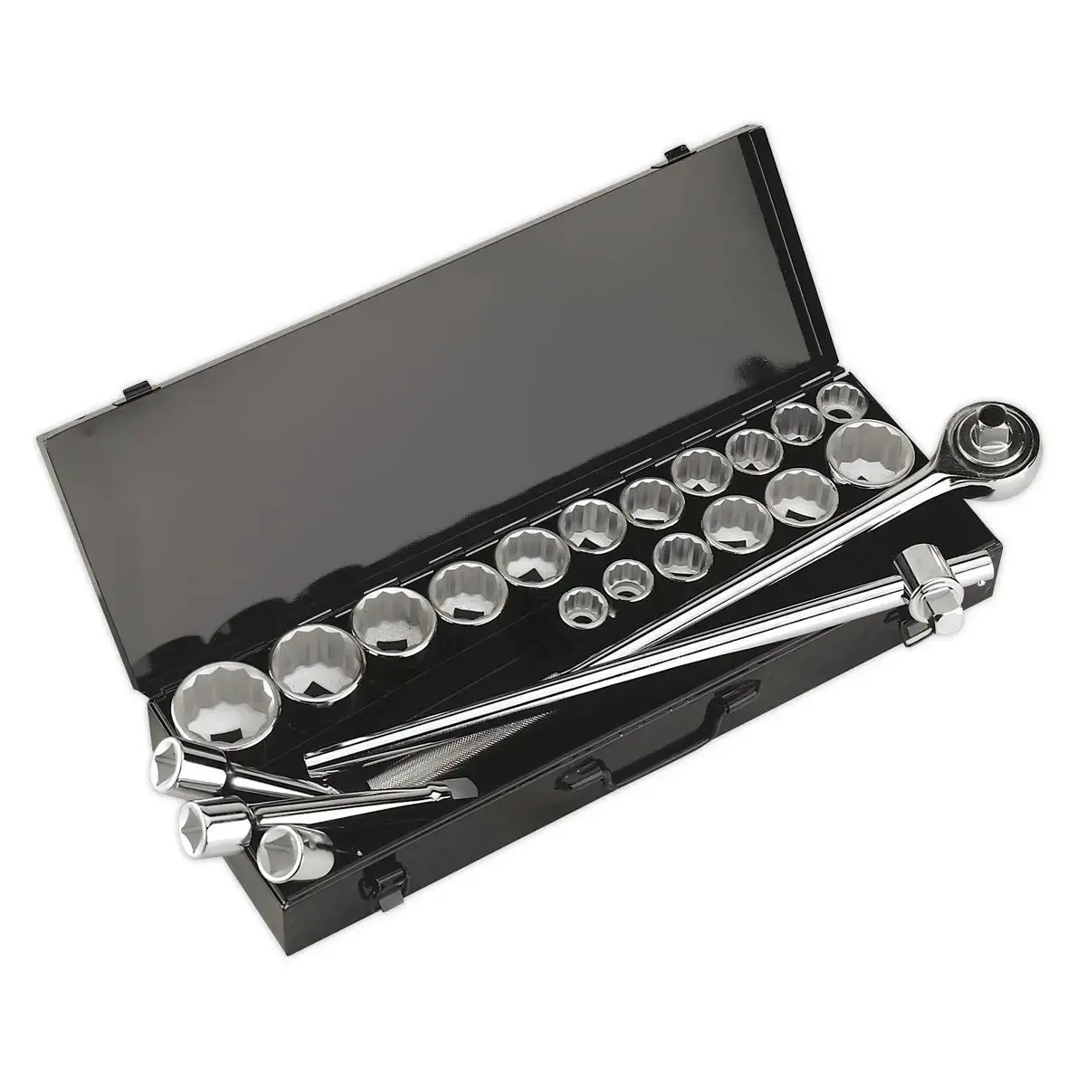 Sealey Premier Socket Set 22Pc 3/4"Sq Drive 12-Point Walldrive® 1