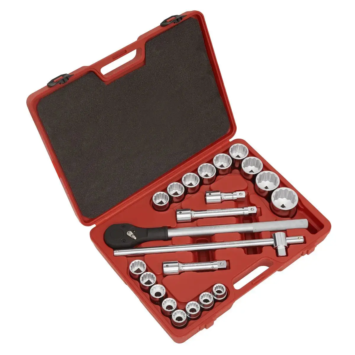 Sealey Premier Socket Set 22Pc 3/4"Sq Drive 12-Point Walldrive® Metric 1