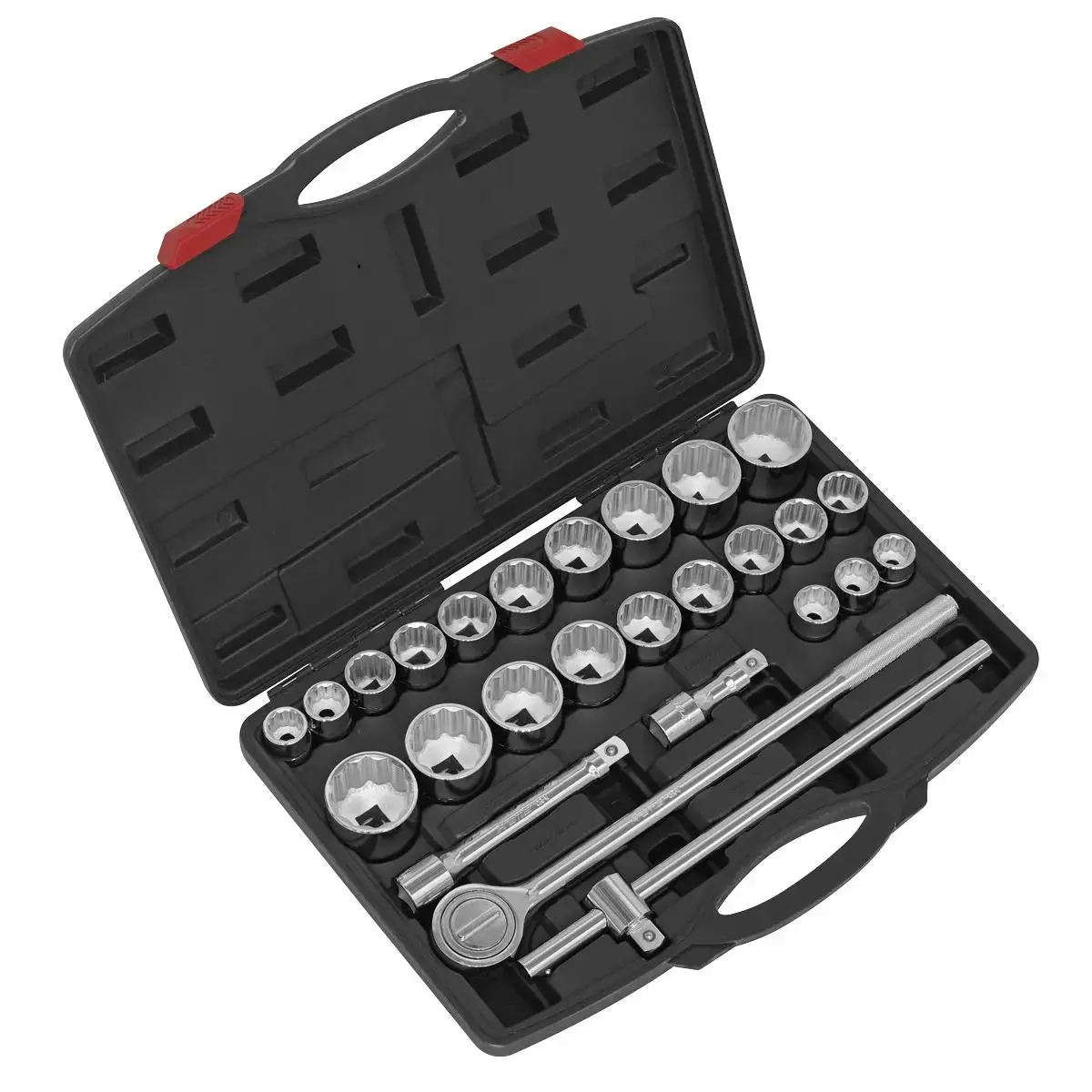 Sealey Premier Socket Set 26Pc 3/4"Sq Drive 12-Point Walldrive® 1