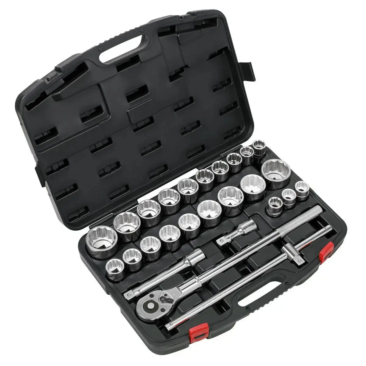 Sealey Premier Socket Set 26Pc 3/4"Sq Drive 12-Point Walldrive® 1