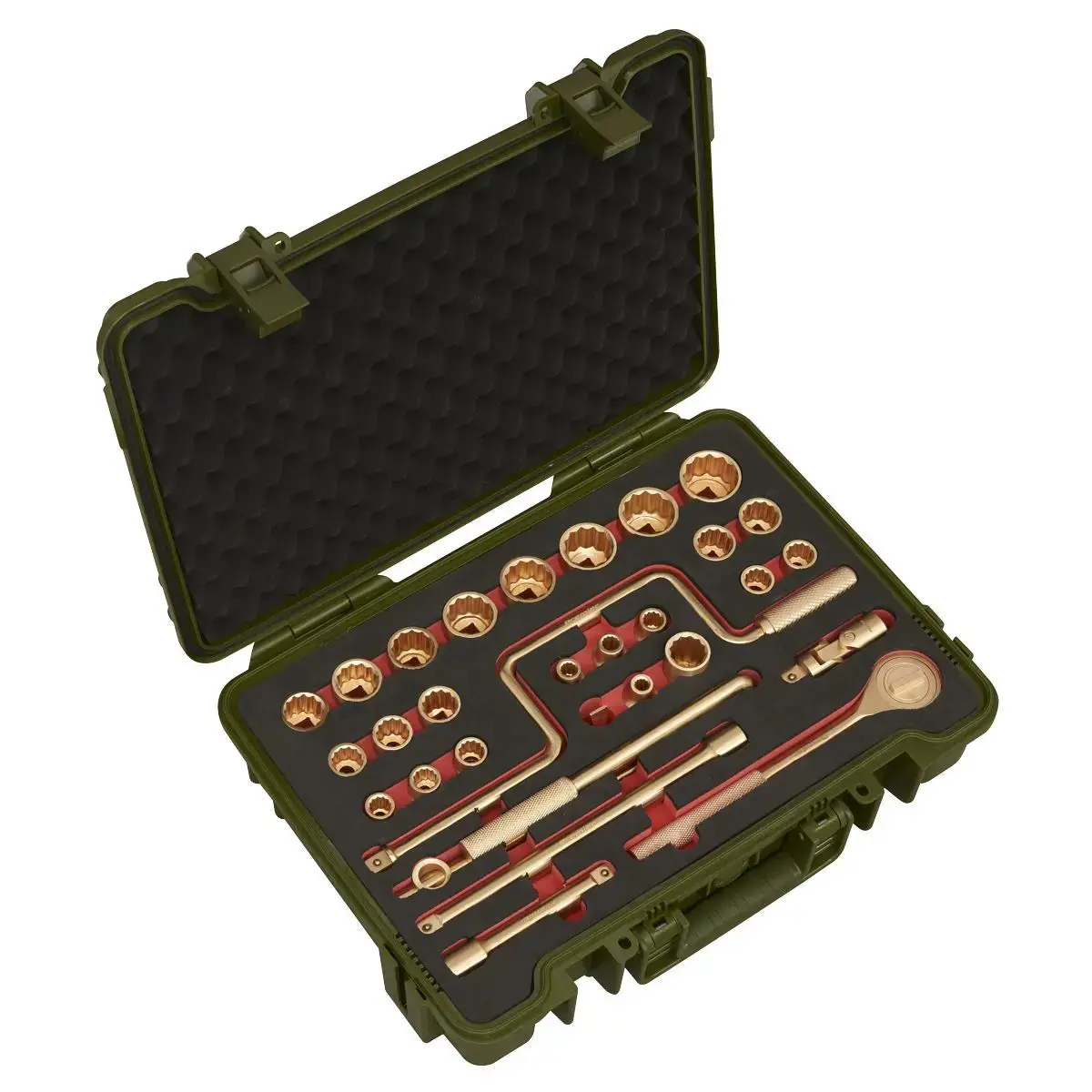 Sealey Premier Socket Set 31Pc 1/2"Sq Drive - Non-Sparking 1