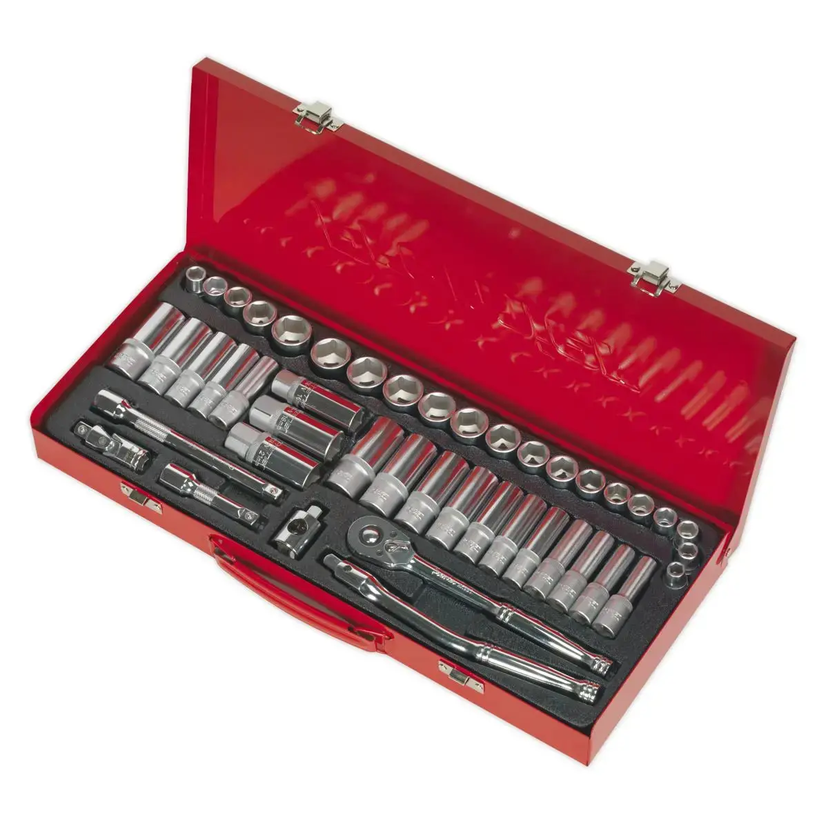 Sealey Premier Socket Set 45Pc 3/8"Sq Drive 6Pt Walldrive® - Metric/Imperial 2