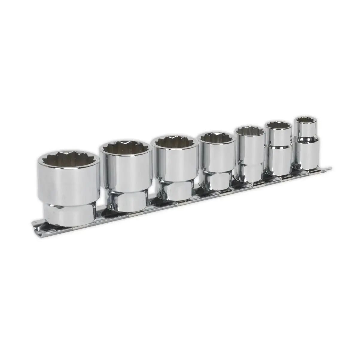 Sealey Premier Socket Set 7Pc 3/8"Sq Drive Whitworth 1