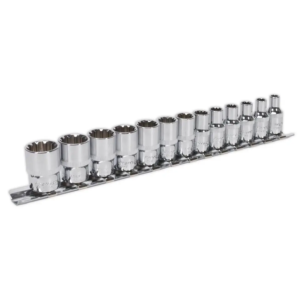Sealey Premier Socket Set Total Drive 13 Piece 4-14Mm Metric Hex Spline Trx-Star 1