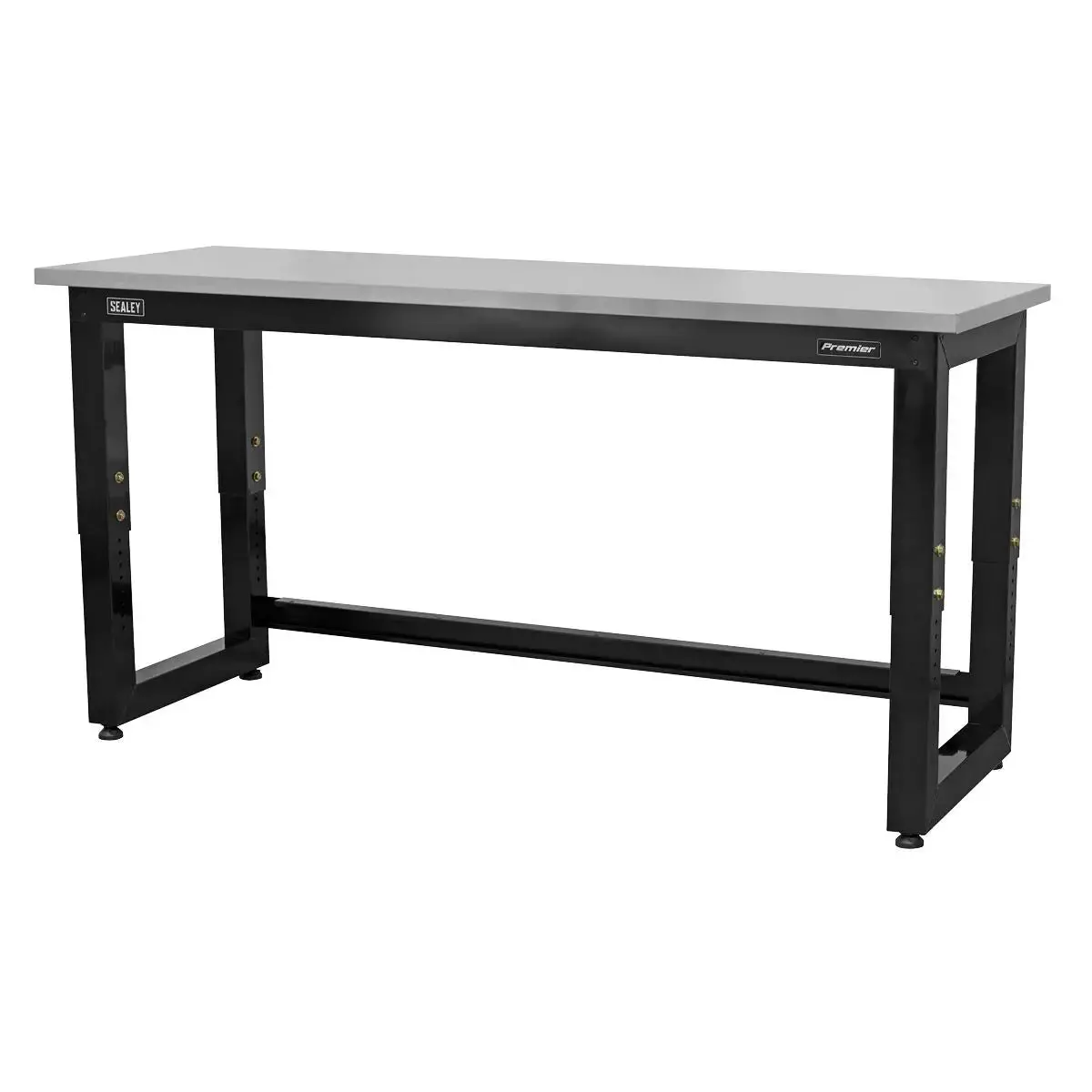 Sealey Premier Steel Adjustable Workbench With Stainless Steel Worktop 1830Mm - Heavy-Duty 1