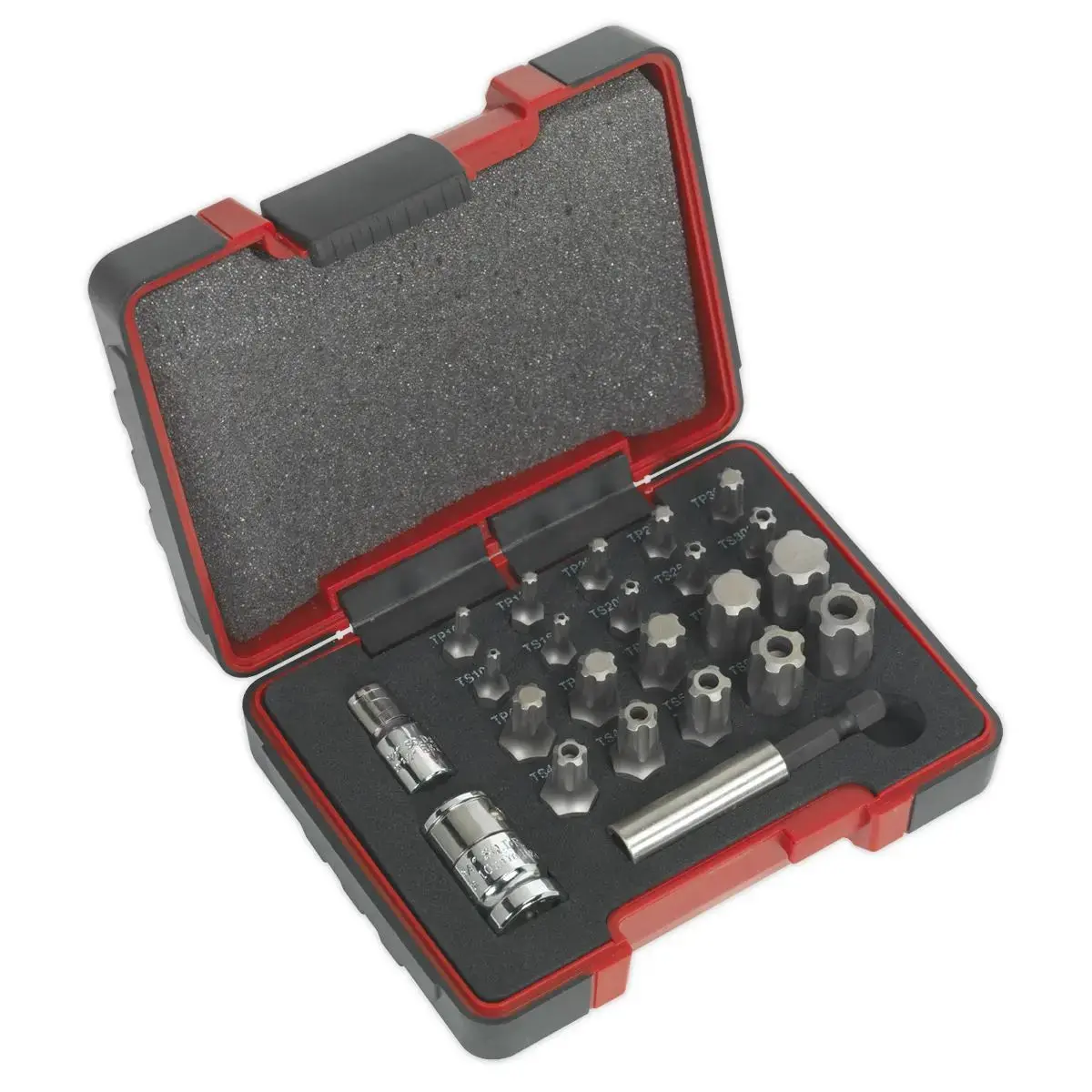 Sealey Premier Trx-P* & Security Trx-Ts* Bit Set 23Pc 1/4" & 3/8"Sq Drive 1