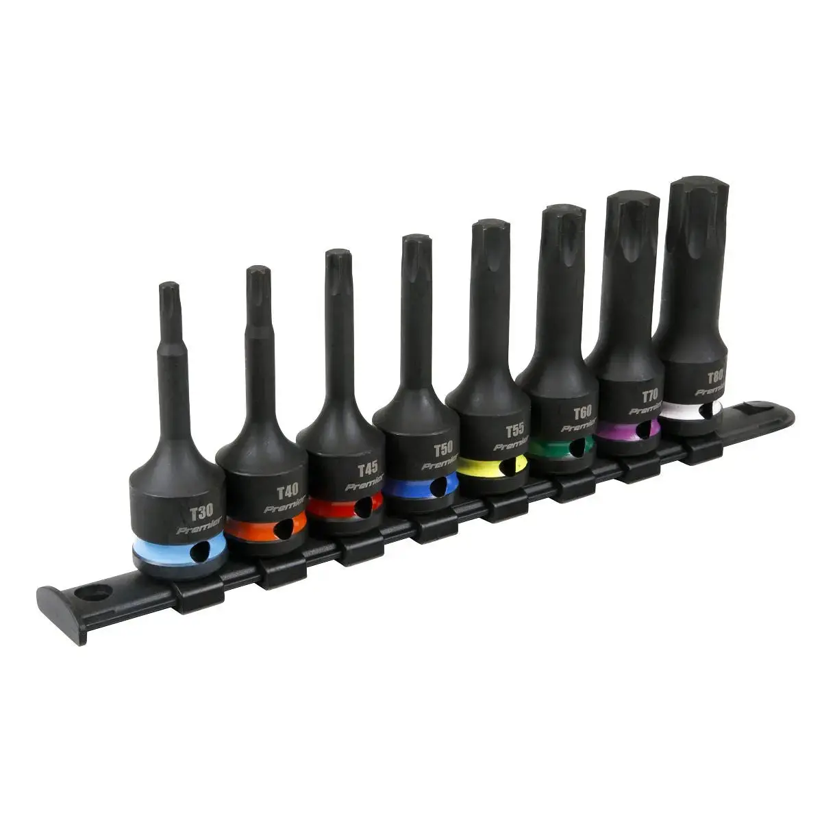 Sealey Premier Trx-Star* Impact Socket Bit Set 8Pc 1/2"Sq Drive 1