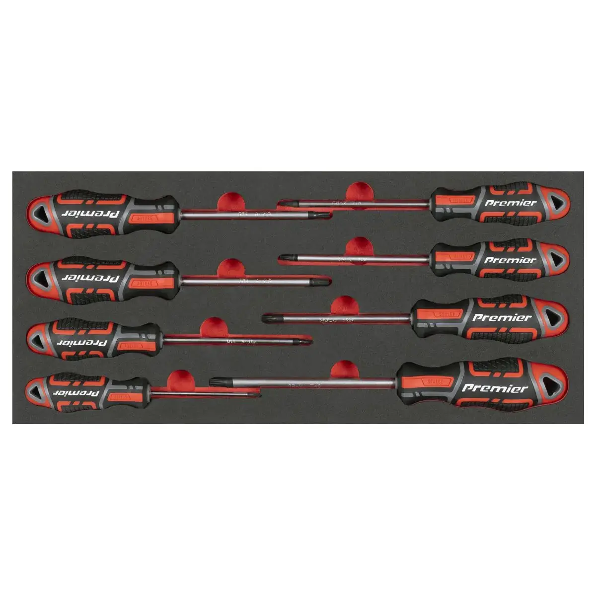 Sealey Premier Trx-Star* Screwdriver Set With Tool Tray 8Pc 1
