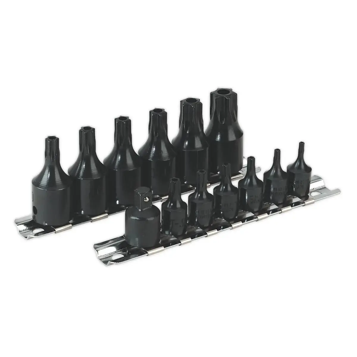 Sealey Premier Trx-Star* Security Socket Bit Set 13Pc 1/4" & 3/8"Sq Drive 1