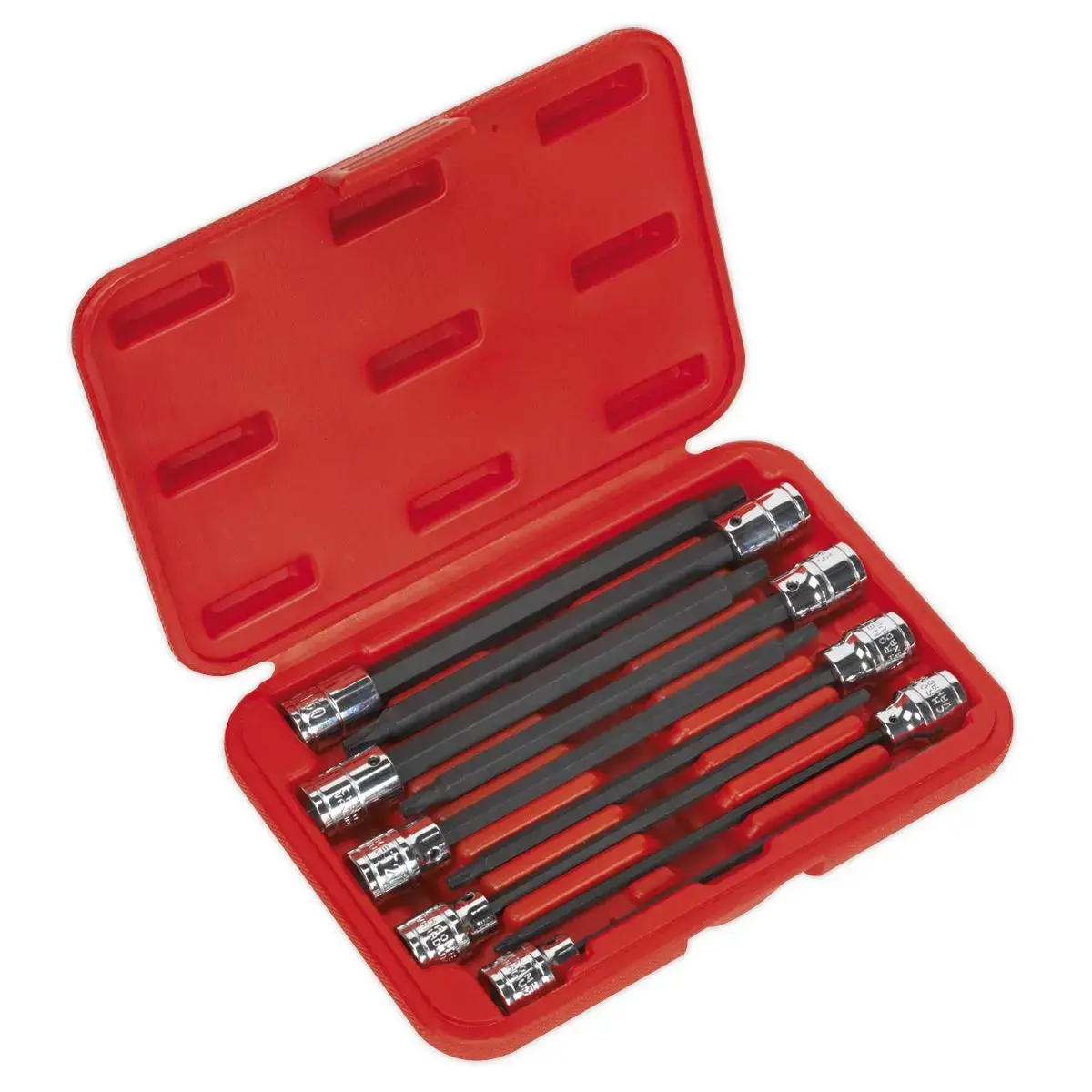 Sealey Premier Trx-Star* Socket Bit Set 9Pc 3/8"Sq Drive 150Mm 1