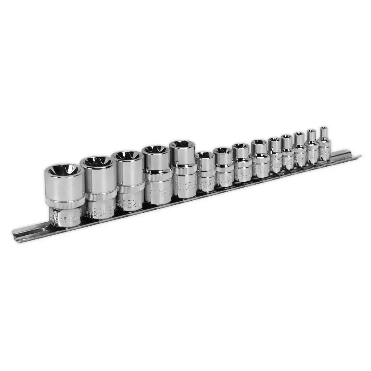 Sealey Premier Trx-Star* Socket Set 14Pc 1/4", 3/8" & 1/2"Sq Drive E4-E24 1