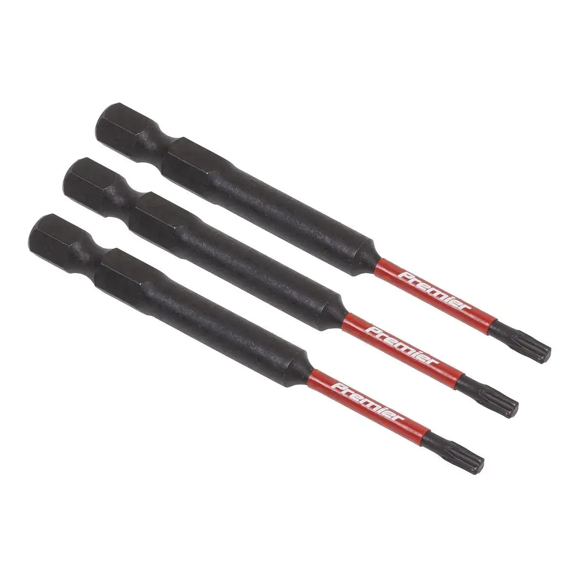 Sealey Premier Trx-Star* T10 Impact Power Tool Bits 75Mm - 3Pc 1