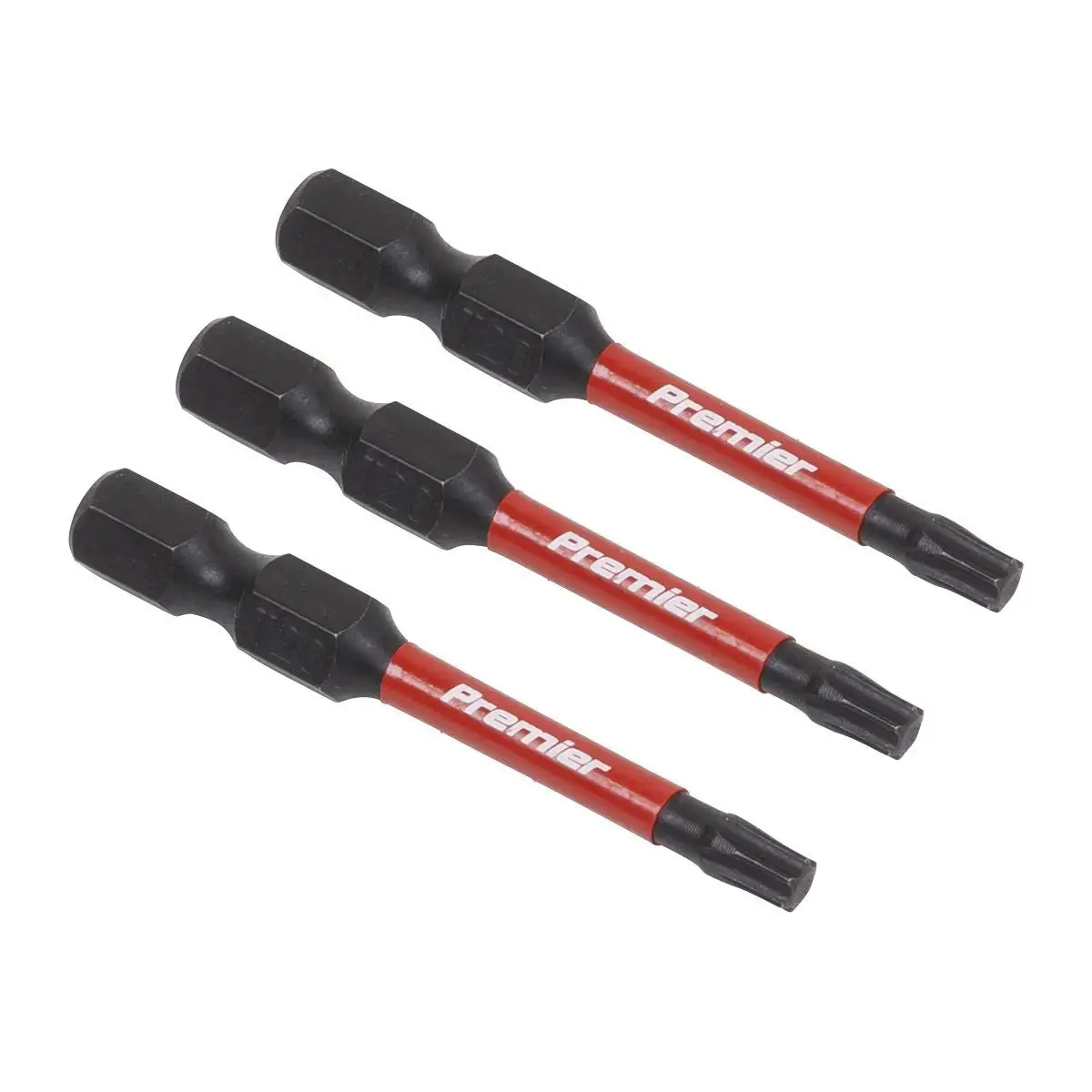 Sealey Premier Trx-Star* T20 Impact Power Tool Bits 50Mm - 3Pc 1
