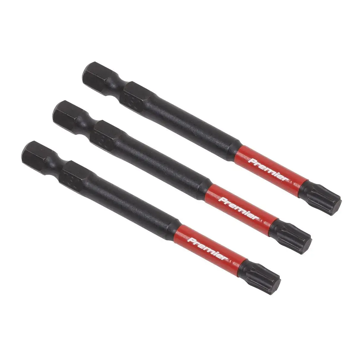 Sealey Premier Trx Star* T30 Impact Power Tool Bits 75Mm - 3Pc 1