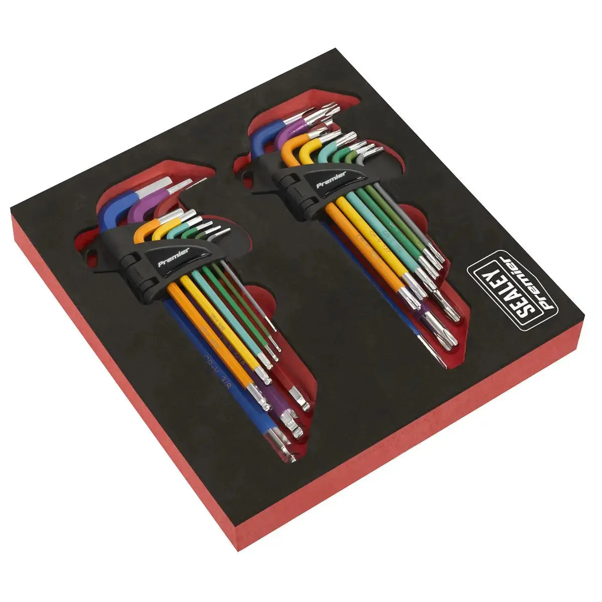 Sealey Premier Trx-Star* & Ball-End Hex Key Set 18Pc Long Anti-Slip 1