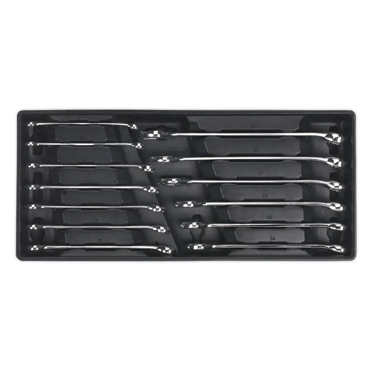 Sealey Premier Tool Tray With Combination Spanner Set 13Pc Metric 1