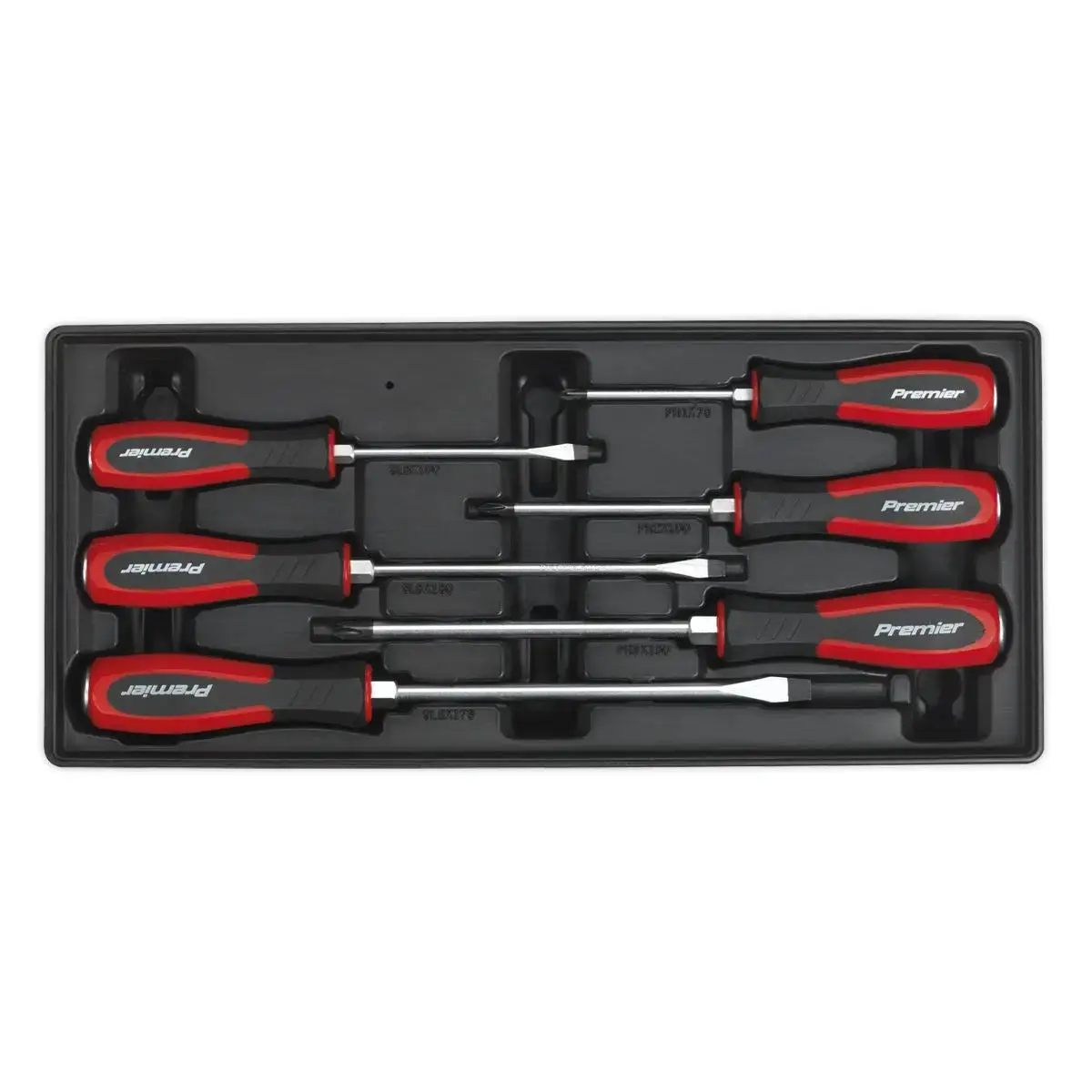 Sealey Premier Tool Tray With Hammer-Thru Screwdriver Set 6Pc 1