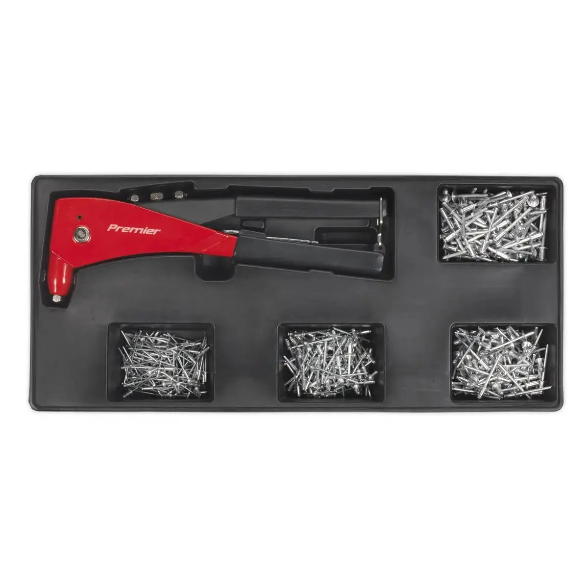 Sealey Premier Tool Tray With Riveter & 400 Assorted Rivet Set 1