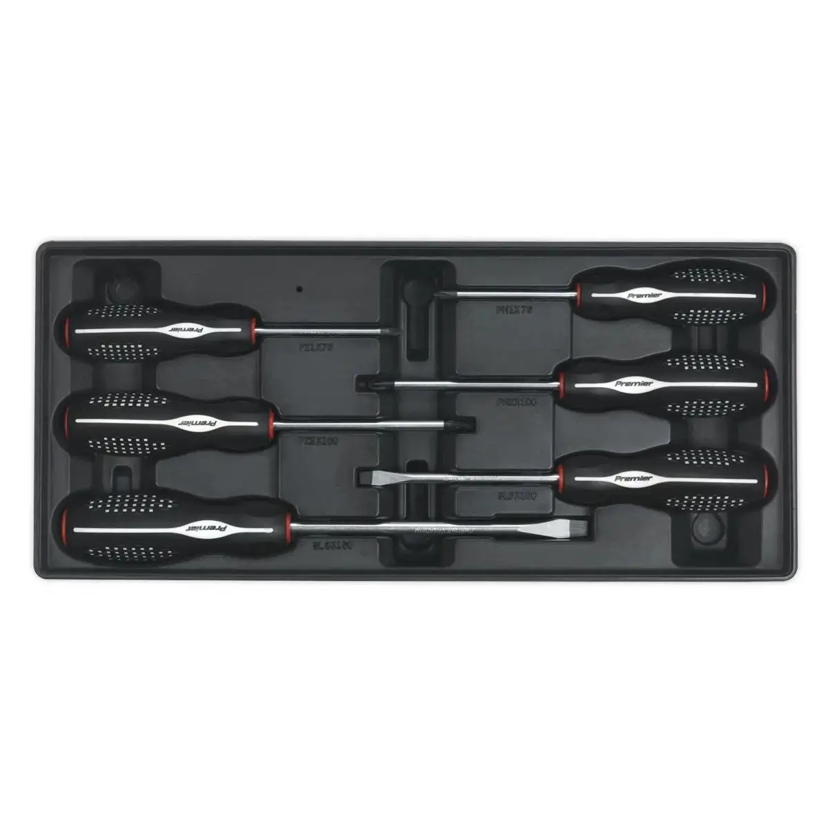 Sealey Premier Tool Tray With Screwdriver Set 6Pc 1