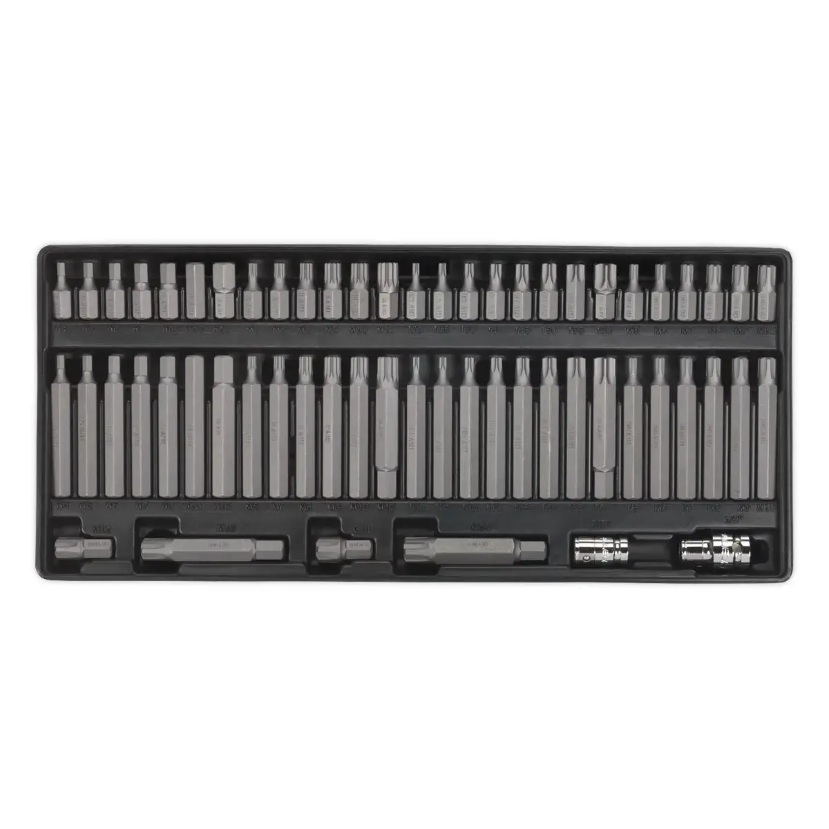 Sealey Premier Tool Tray With Security Trx-Star*/Hex/Ribe/Spline Bit Set 60Pc 1