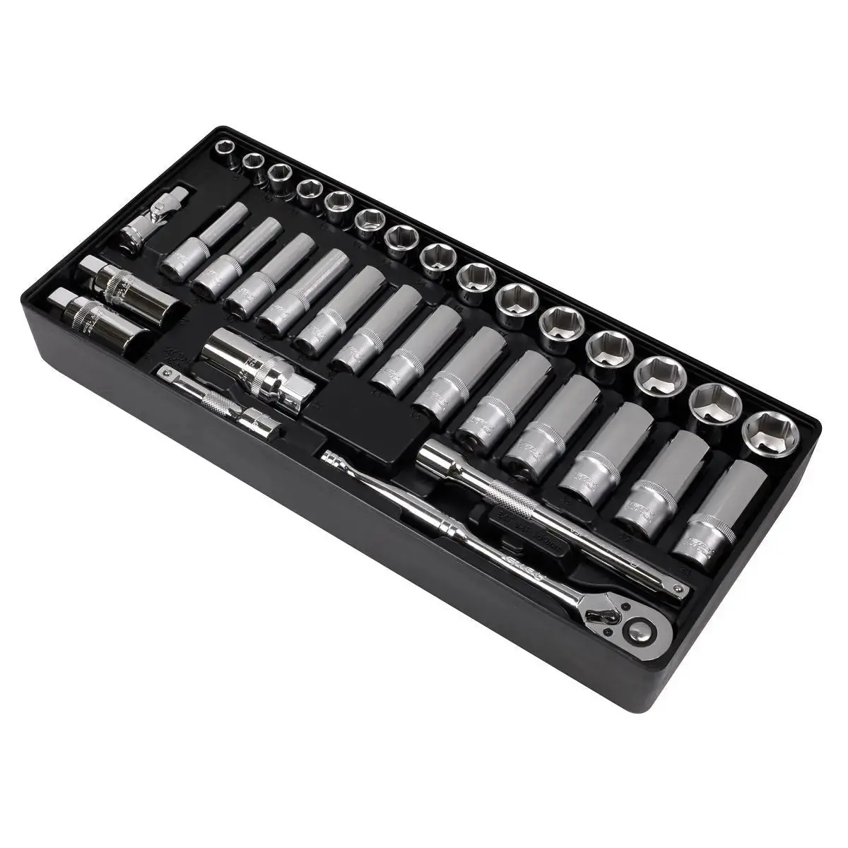Sealey Premier Tool Tray With Socket Set 35Pc 3/8"Sq Drive 2