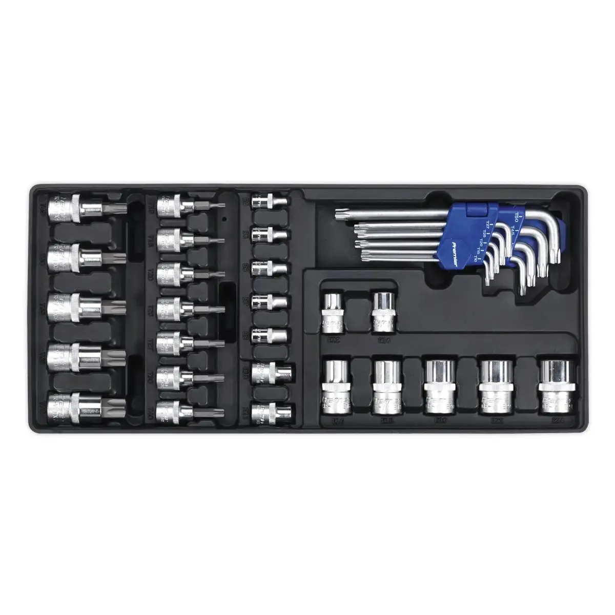 Sealey Premier Tool Tray With Trx-Star* Key, Socket Bit & Socket Set 35Pc 1