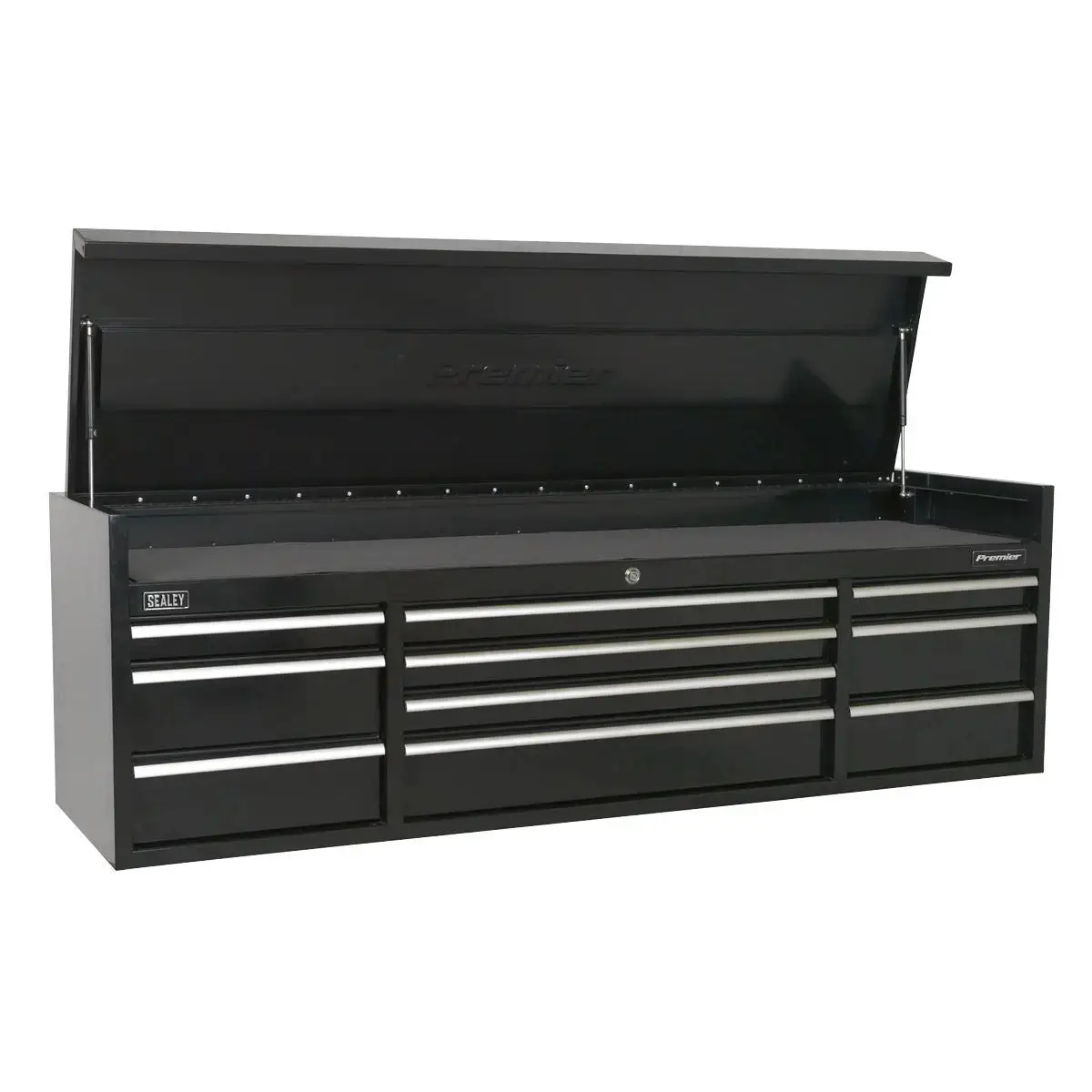 Sealey Premier Topchest 10 Drawer 1830Mm Extra-Wide Heavy-Duty Black 1