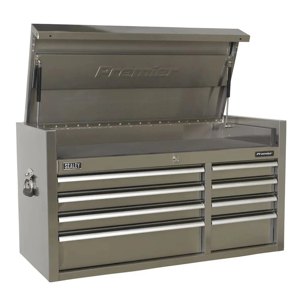 Sealey Premier Topchest 8 Drawer 1055Mm Extra-Wide Stainless Steel Heavy-Duty 1