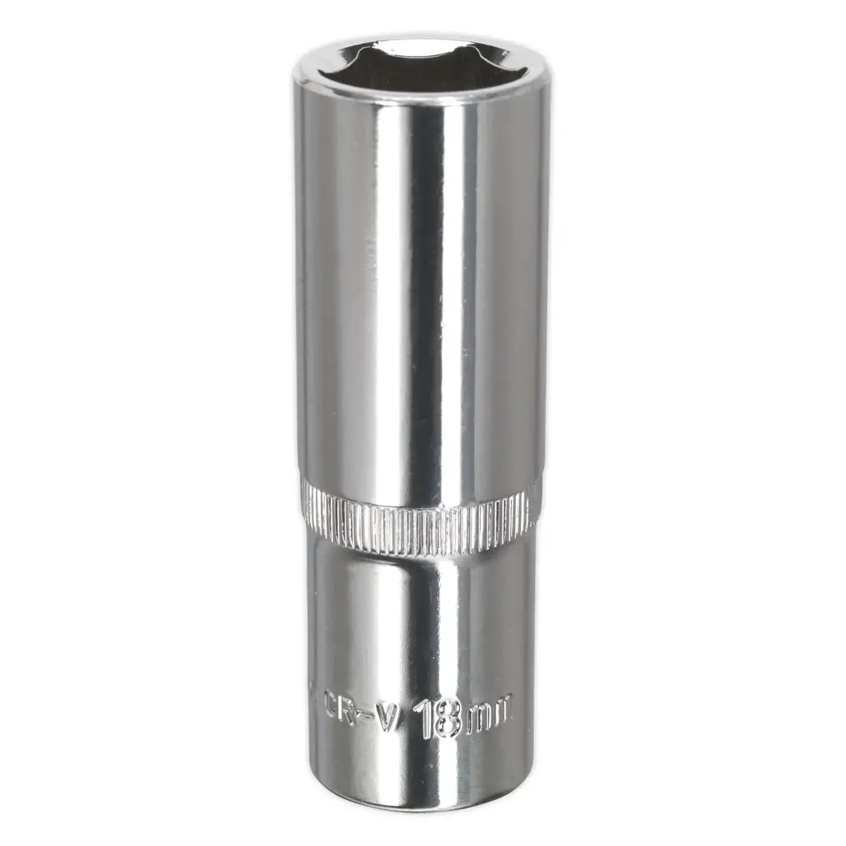 Sealey Premier Walldrive® Socket 18Mm Deep 1/2"Sq Drive Fully Polished 1