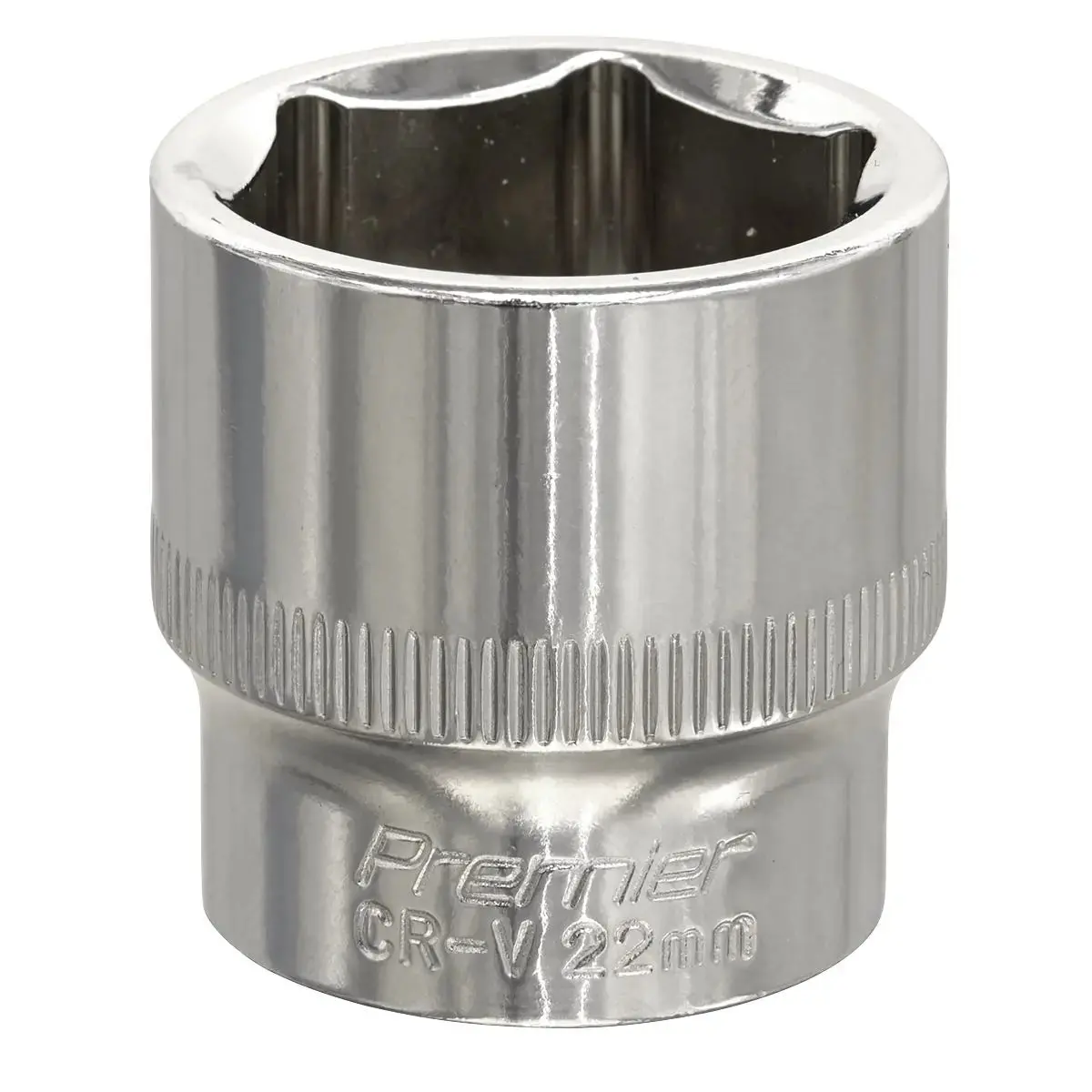 Sealey Premier Walldrive® Socket 22Mm 3/8"Sq Drive Fully Polished 1