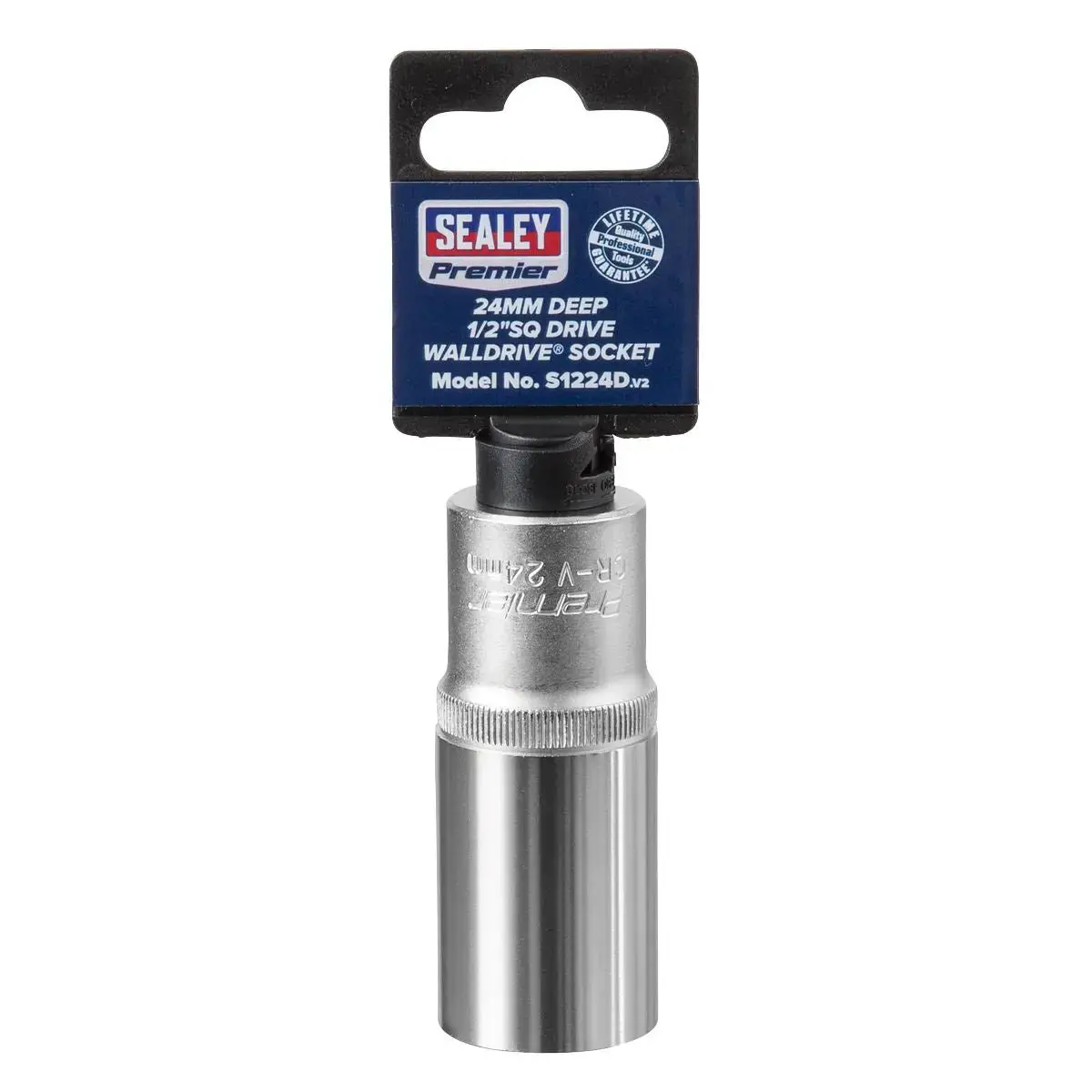 Sealey Premier Walldrive® Socket 24Mm Deep 1/2"Sq Drive 2