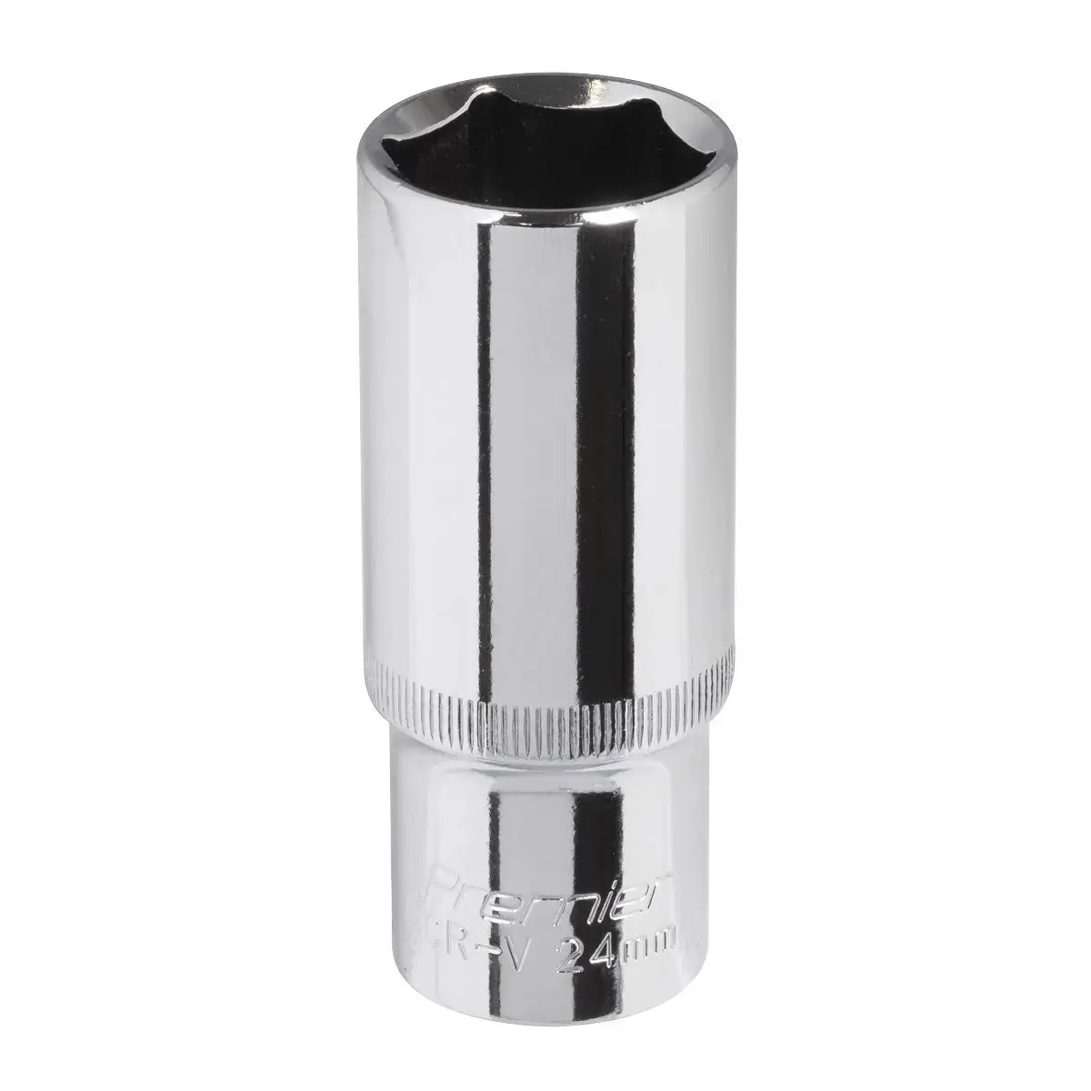 Sealey Premier Walldrive® Socket 24Mm Deep 1/2"Sq Drive Fully Polished 1