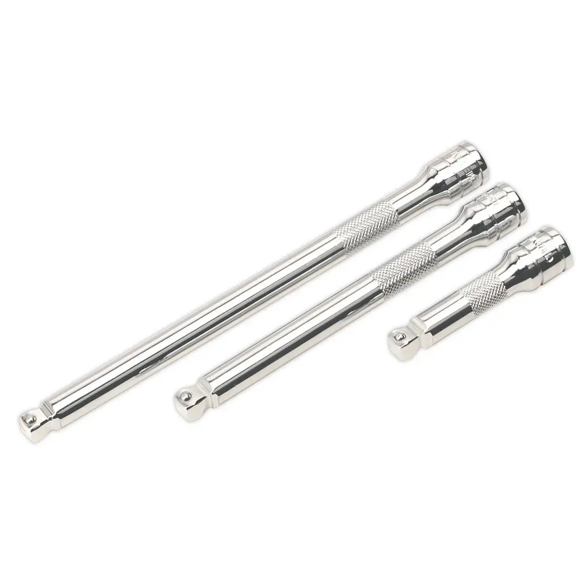 Sealey Premier Wobble/Rigid Extension Bar Set 3Pc 3/8"Sq Drive 1