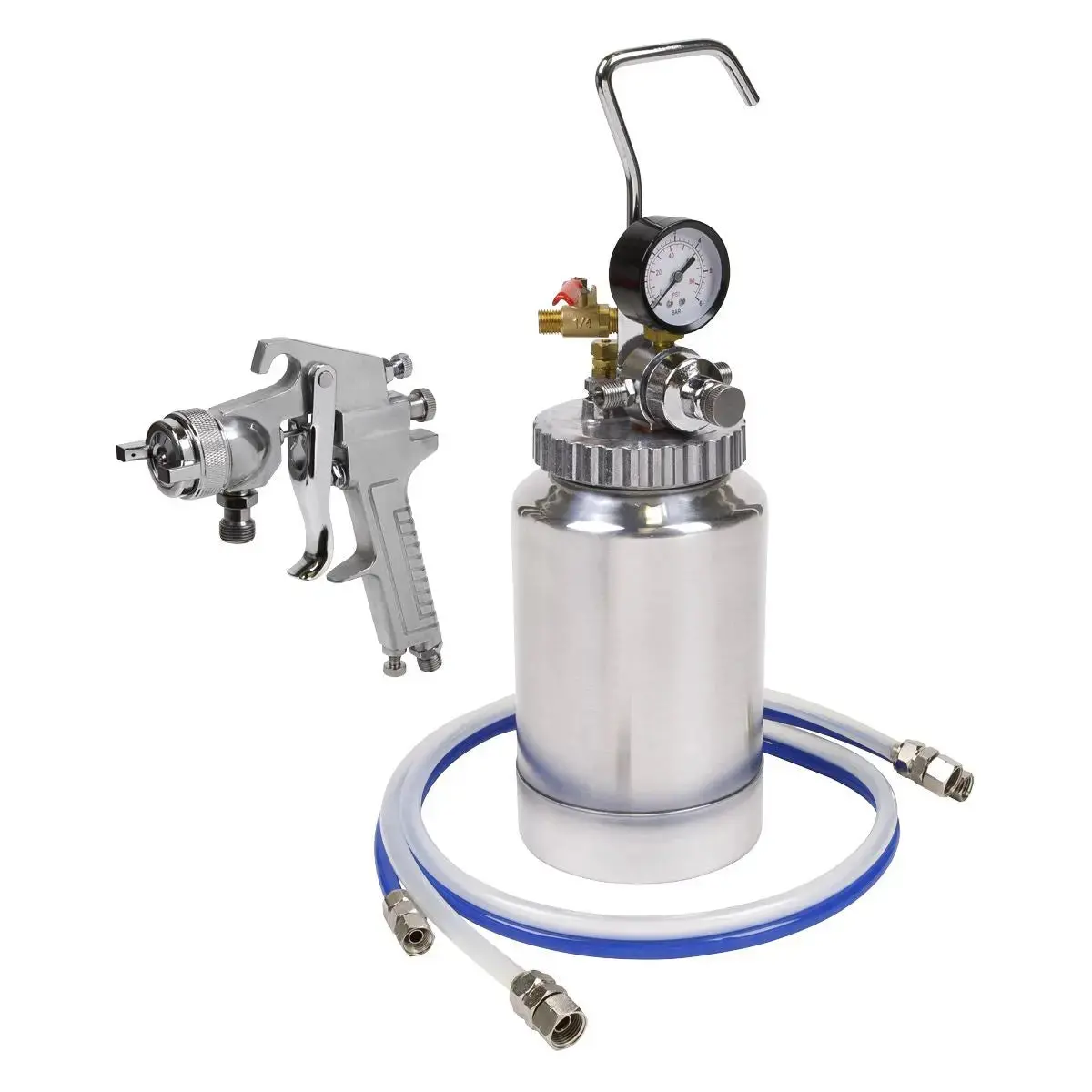 Sealey Pressure Pot System With Spray Gun & Hoses 1.8Mm Set-Up 1