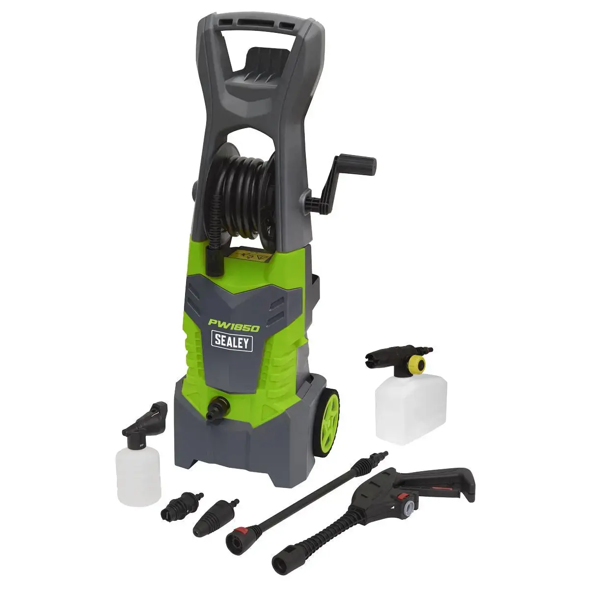 Sealey Pressure Washer 130Bar With Snow Foam Sprayer Kit 1