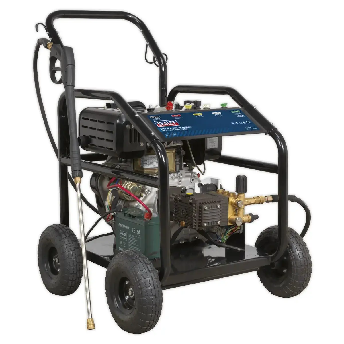 Sealey Pressure Washer 290Bar 900L/Hr 10Hp - Diesel 1