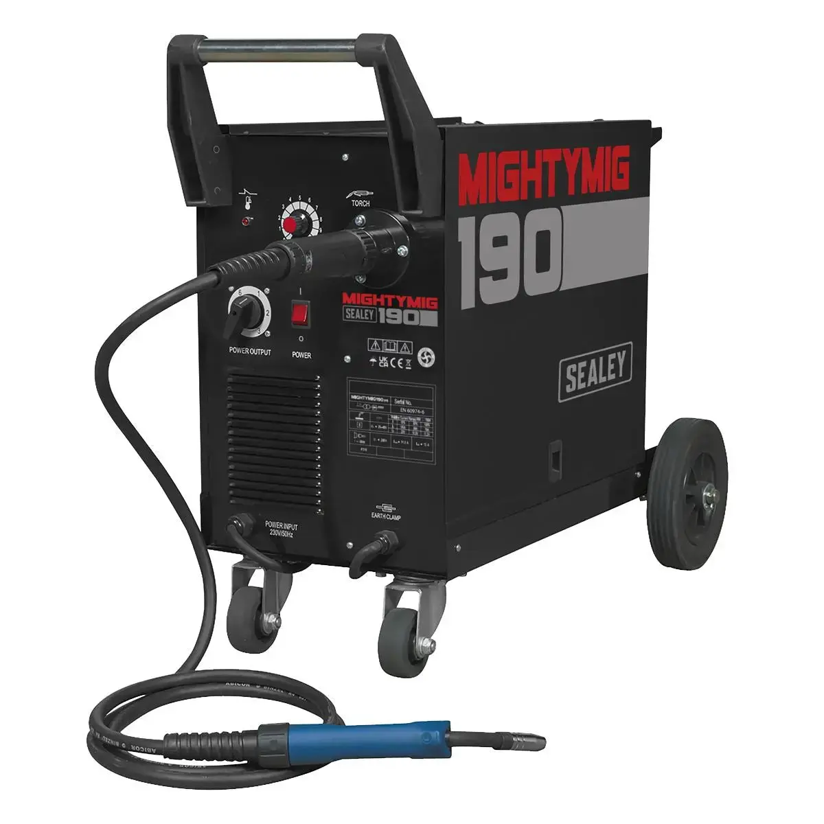 Sealey Professional Gas/Gasless Mig Welder 190A With Euro Torch 1