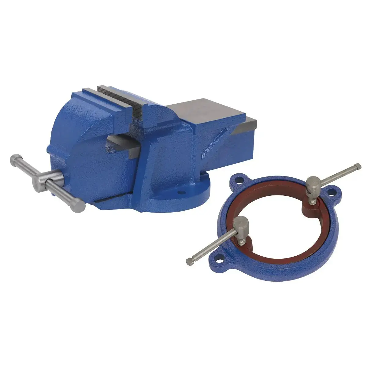Sealey Professional Heavy-Duty Vice 100Mm With Swivel Base 1