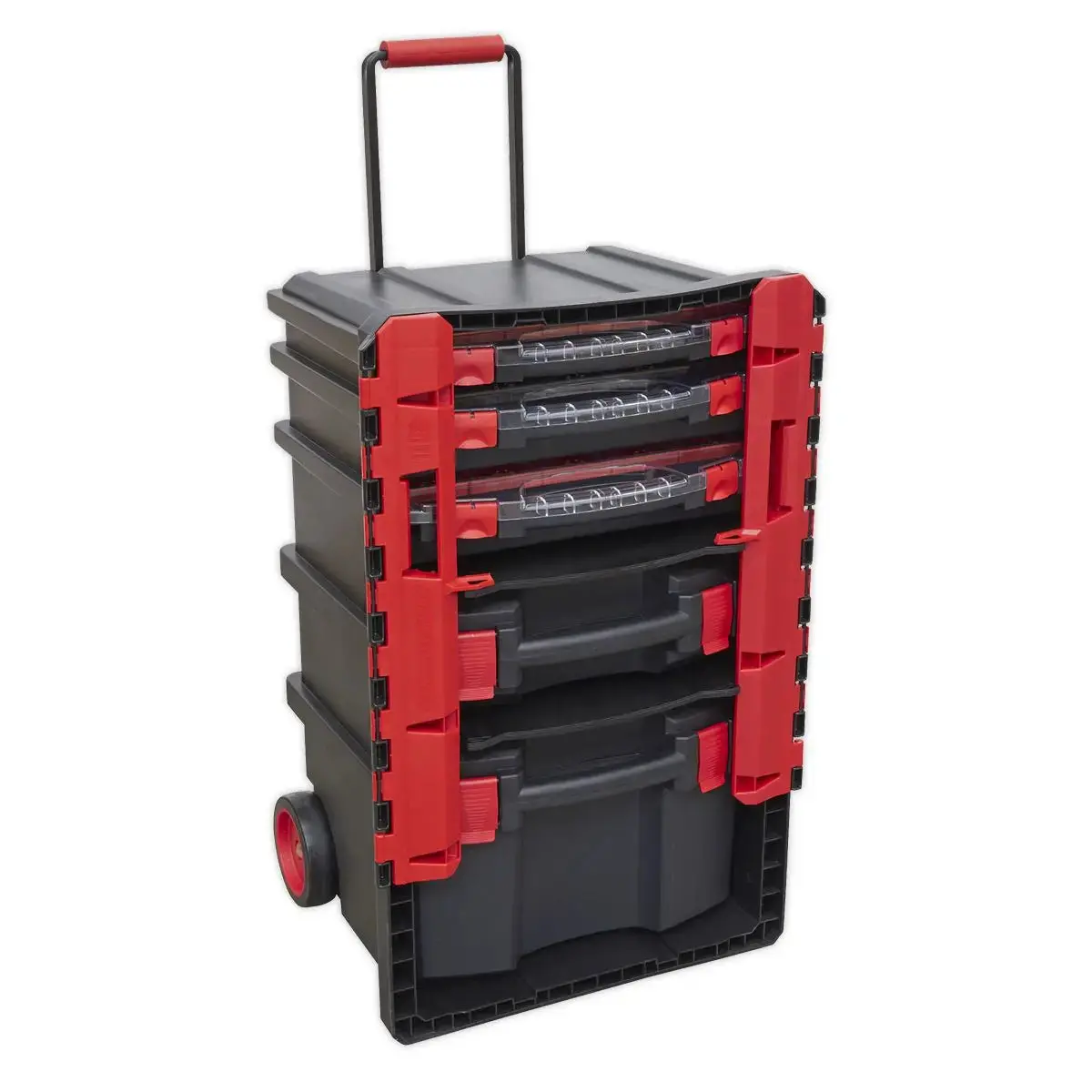 Sealey Professional Mobile Toolbox With 5 Removable Storage Cases 1
