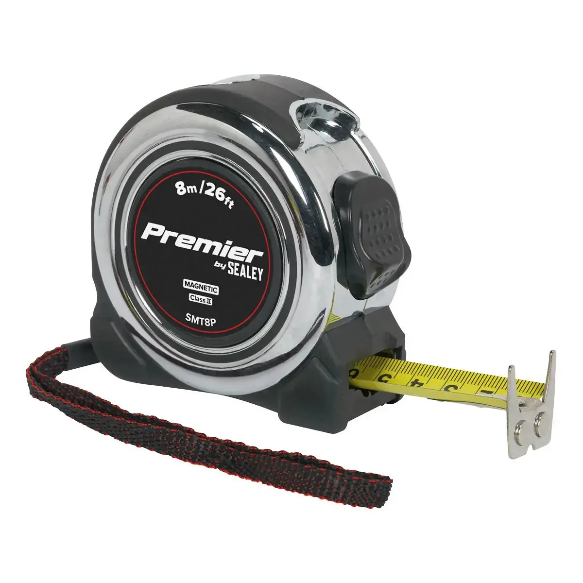 Sealey Professional Tape Measure Chrome Body 5M Or 8M 2