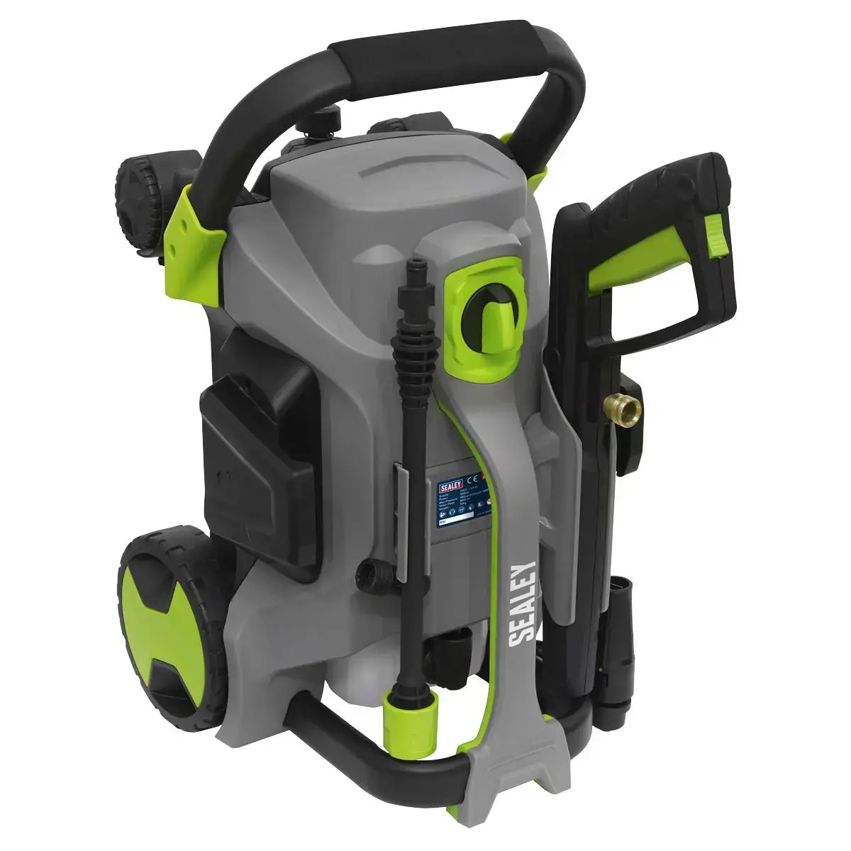 Sealey Pull Along Pressure Washer 140Bar With Tss 1800W 1