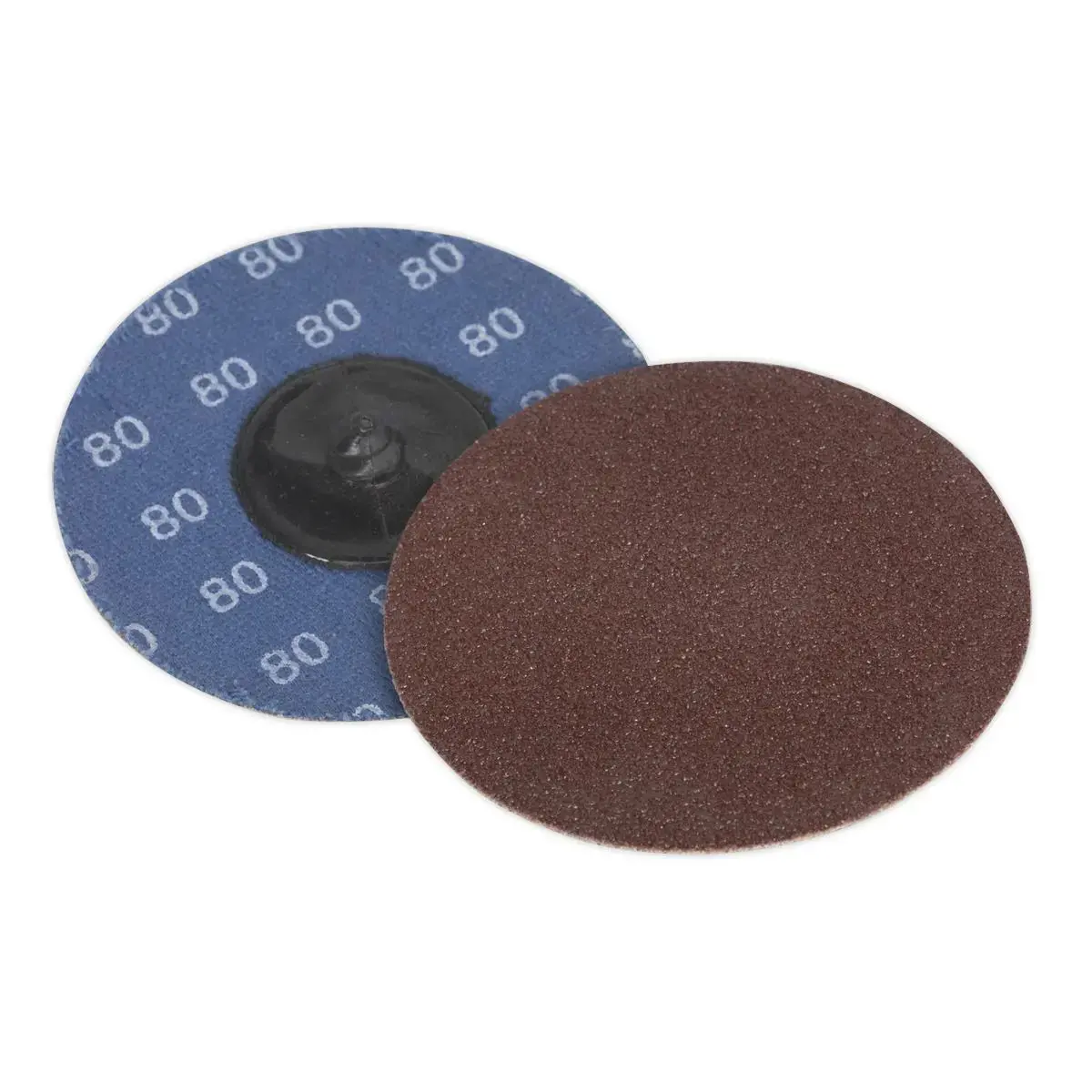 Sealey Quick-Change Sanding Disc Ø75mm 80Grit Pack Of 10 1