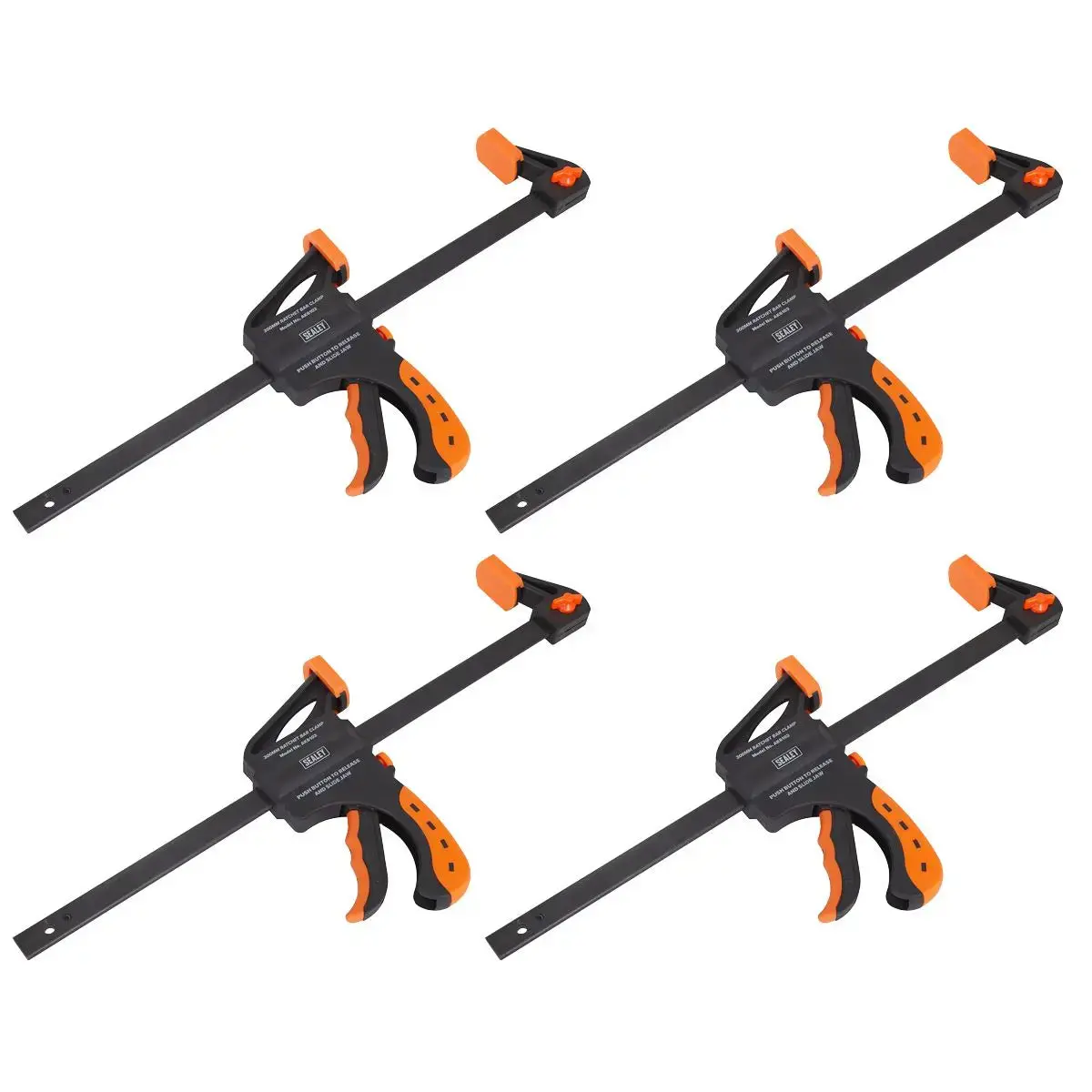 Sealey Ratchet Bar Clamp 300Mm  4Pc Set 1