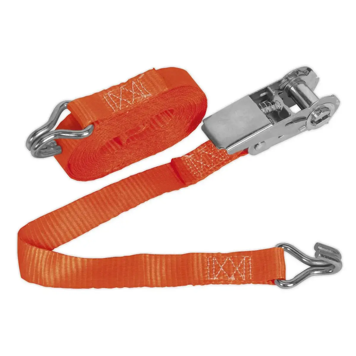 Sealey Ratchet Strap 25Mm X 4.5M Polyester Webbing 800Kg Breaking Strength 1
