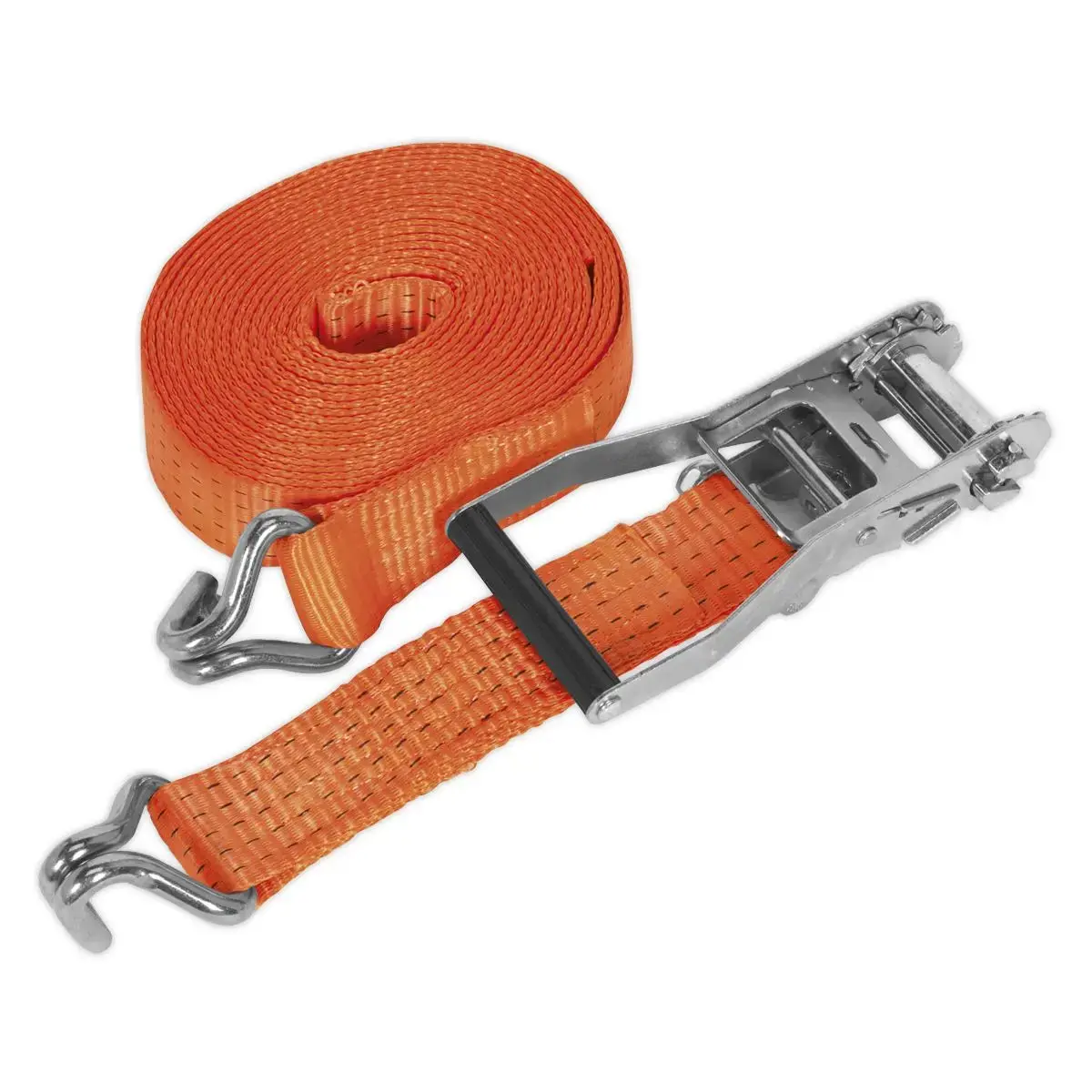 Sealey Ratchet Strap 50Mm X 8M Polyester Webbing 5000Kg Breaking Strength 1