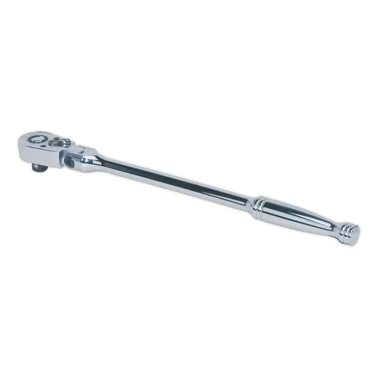 Sealey Ratchet Wrench Flexi Head 300Mm 3/8" Drive Pear Head Flip Reverse 1