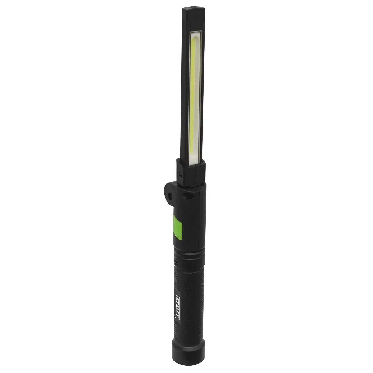 Sealey Rechargeable Aluminium Folding Pocket Light 2 Cob & 1 Smd Led 1
