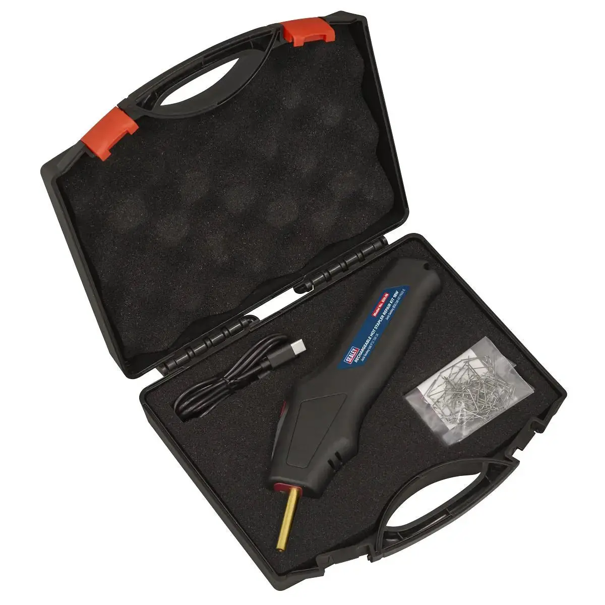Sealey Rechargeable Hot Stapler Repair Kit 18W 1