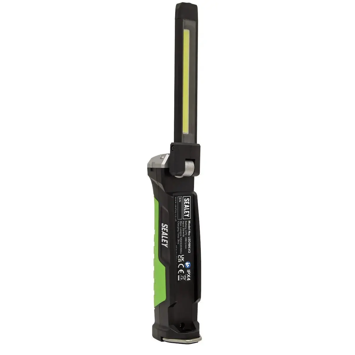 Sealey Rechargeable Slim Folding Inspection Light 6W Cob Led & 1W Smd Led Lithium-Ion 1
