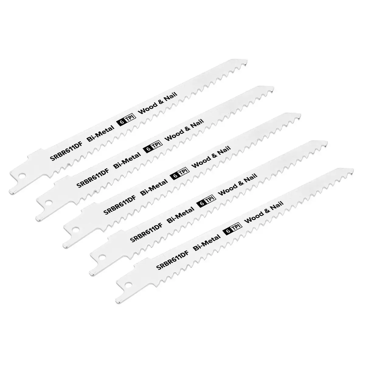 Sealey Reciprocating Saw Blade Wood & Nail 150Mm 6Tpi - Pack Of 5 1